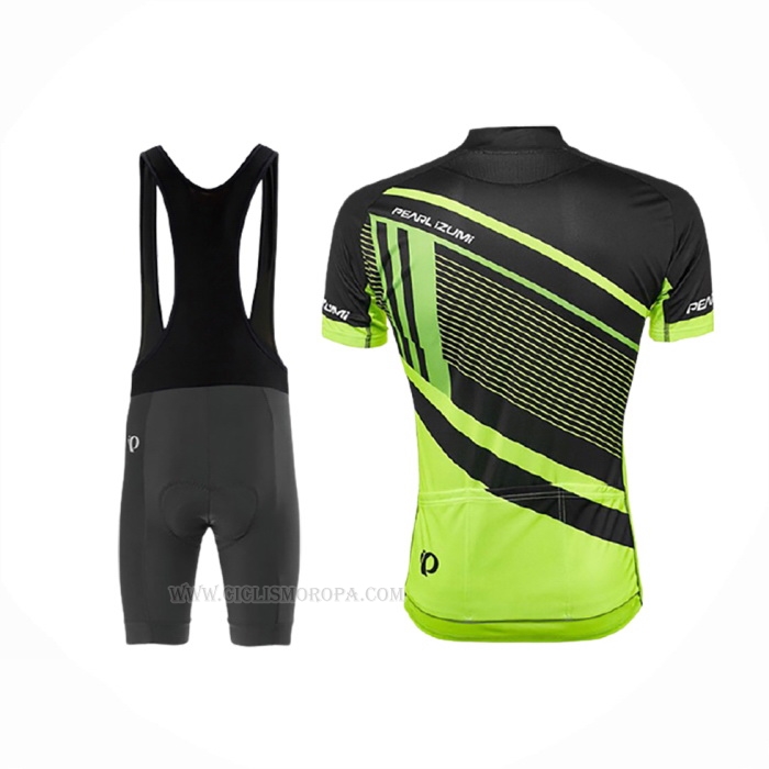 2017 Ropa Ciclismo Pearl Izumi Verde Negro Mangas Corta y Culotte Corto